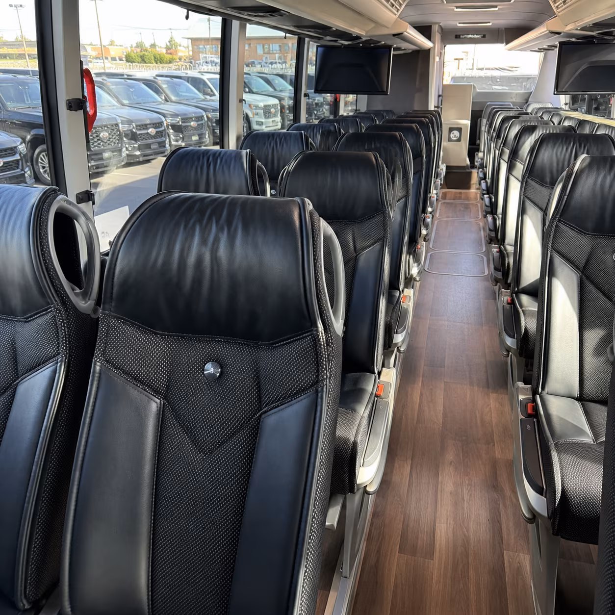 albany charter bus rental interior